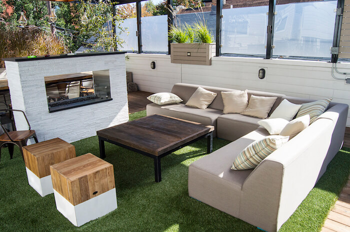 rooftop lounge with fireplace wicker park chicago