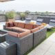 Rooftop Lounge Fire Pit Pergola Planters Turf Uptown Chicago