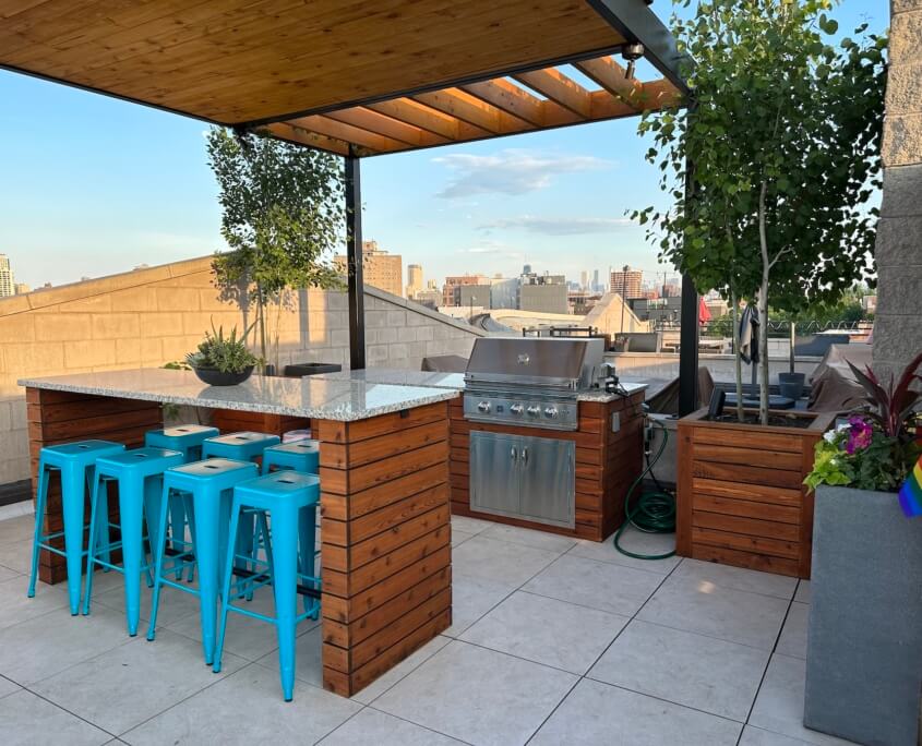 outdoor kitchen lakeview chicago