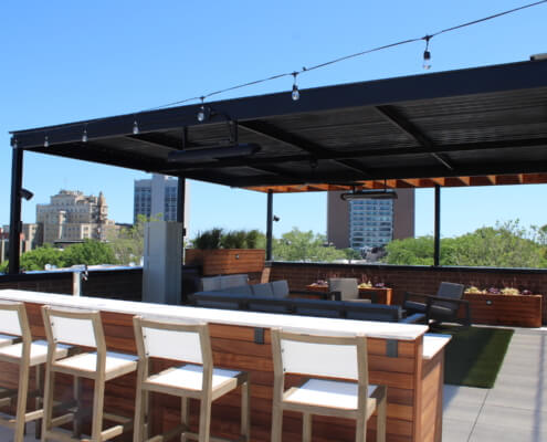 Fixed Roof Pergola old town chicago