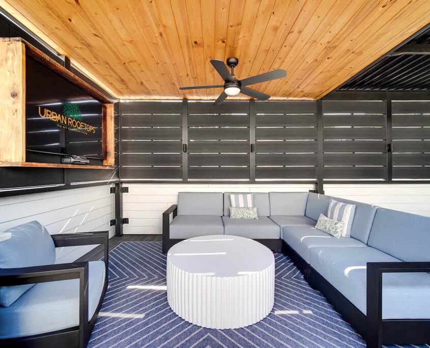 Rooftop lounge