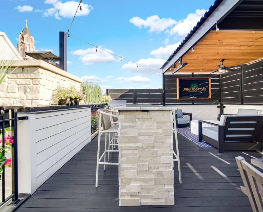 Stone facade buffet