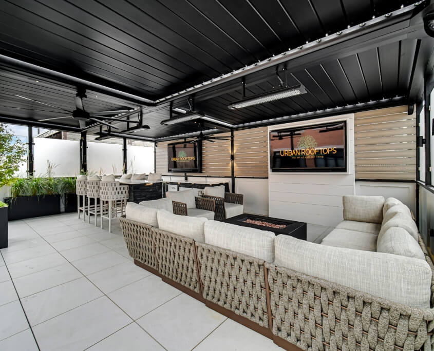 closed louvered pergola lounge closed louvered pergola lounge lincoln park chicago