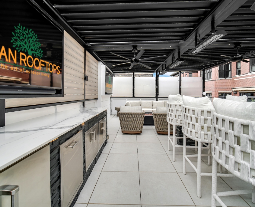 outdoor kitchen tv louvered pergola outdoor kitchen tv louvered pergola lincoln park chicago